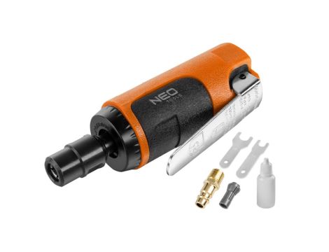 Neo Tools - Szlifierka pneumatyczna prosta, 1/4";1/8"  -  6 mm/3mm, 25 000 rpm - 14-014