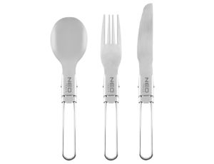 Neo Tools - Sztućce turystyczne 3 in 1 - 63-148
