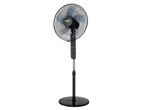 Neo Tools - Wentylator podłogowy 45W, śr. 40 cm, 3 prędkości, oscylacja, pilot sterowania - 90-002
