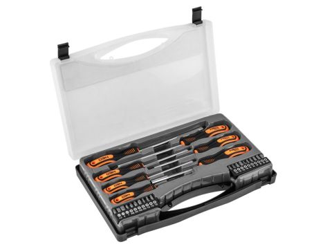 Neo Tools - Wkrętaki i końcówki wkrętakowe, zestaw 27 szt. - 04-197