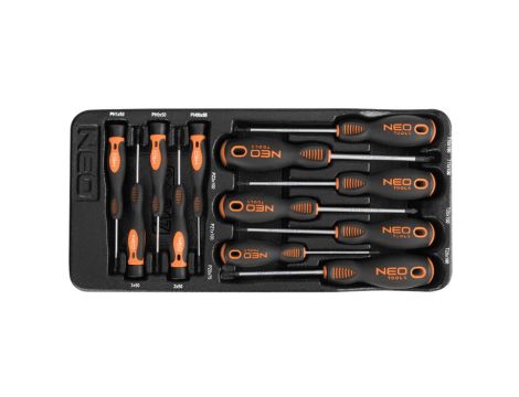 Neo Tools - Wkrętaki PZ, TX, precyzyjne, zestaw 12 szt., wkładka - 84-247