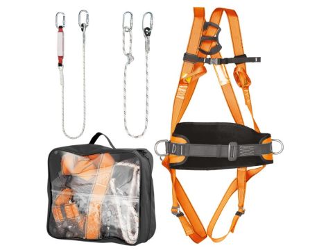 Neo Tools - Zestaw asekuracyjny z pasem biodrowym i amortyzatorem - 97-102
