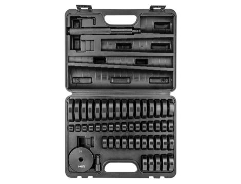 Neo Tools - Zestaw do osadzania łożysk, uszczelniaczy i łącznikow gumowych - zestaw 51 szt. - 11-691