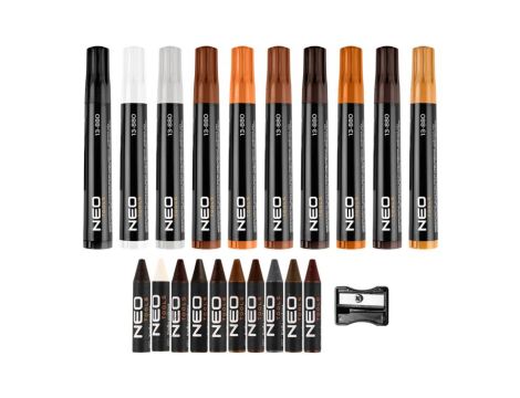 Neo Tools - Zestaw naprawczy do mebli 21 elementów (markery i kredki woskowe) - 13-880