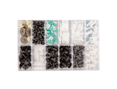 Neo Tools - Zestaw spinek samochodowych Volkswagen, 255 sztuk - 11-963