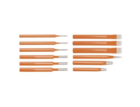 Neo Tools - Zestaw wybijaków, przecinaków i punktaków, 12 szt. - 33-062