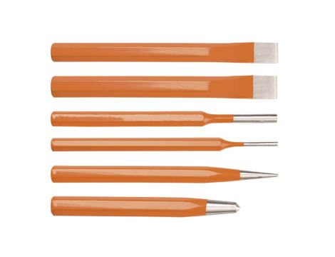 Neo Tools - Zestaw wybijaków, przecinaków i punktaków, 6 szt. - 33-061