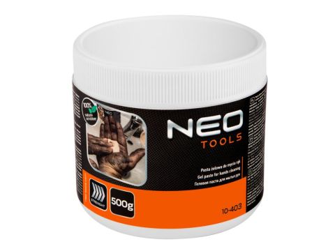 Neo Tools - Żelowa, specjalna, pasta do mycia rąk, do usuwania trudnych i bardzo trudnych zabrudzeń - słoik 500g - 10-403