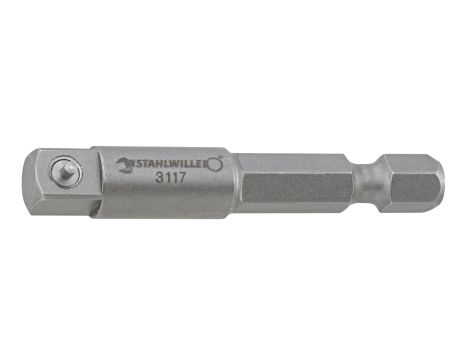 STAHLWILLE - 3119 Adaptery bitów Sześciokątny 1/4" Zewnętrzny kwadrat 1/2" Dł.50mm - 31190000