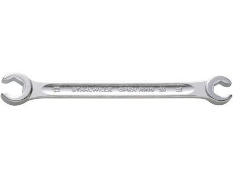 STAHLWILLE - OPEN RING 24a 1/4 x 5/16 Dwustronny klucz oczkowy otwarty kątowy OPEN RING Rozm. 1/4 x 5/16 " Dł.105mm - 41481620