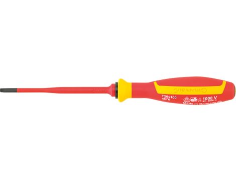STAHLWILLE - DRALL⁺ 4676 VDE T20 TORX® Wkrętak VDE TORX® DRALL+ T20 Dł.100mm - 46763020