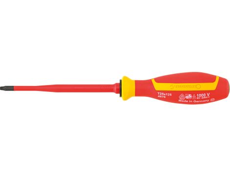 STAHLWILLE - DRALL⁺ 4676 VDE T25 TORX® Wkrętak VDE TORX® DRALL+ T25 Dł.125mm - 46763025