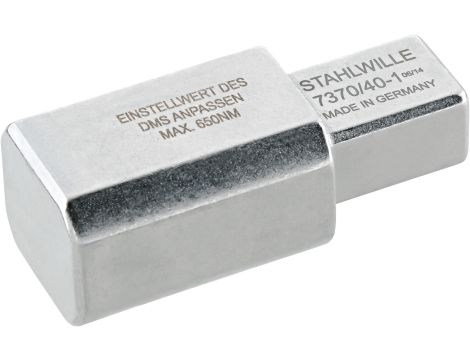 STAHLWILLE - 7370/40-1 Adapter wtykowy Uchwyt narzędziowy 14 x 18mm Napęd wyjściowy 24,5 x 28mm - 58290041