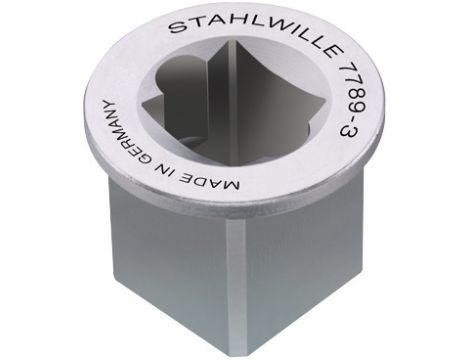 STAHLWILLE - 7789-3 Adapter czworokątny Gniazdo kwadratowe 1mm Zewnętrzny kwadrat 1 1/2mm - 58524089