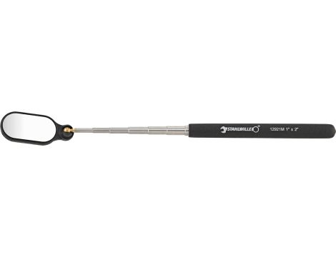 STAHLWILLE - 12921 M 1 ZOLL X 2 ZOLL / 25X50MM TELESKOPSPIEGEL. OVAL Lusterko teleskopowe ze stali nierdzewnej  Str.1 x 2''/25 x 50 mm Dł. - 77402550