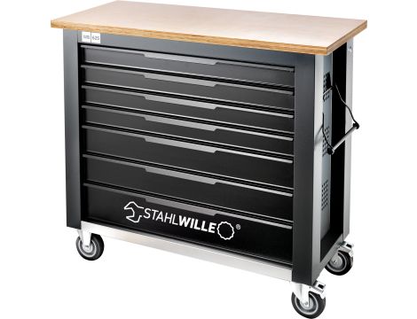 STAHLWILLE - WB 625 Mobilny stół warsztatowy WB 625 7 Szuflada antracyt, RAL 7016 Dł.500mm x Szer.1150mm x Wys.1045mm - 85010625