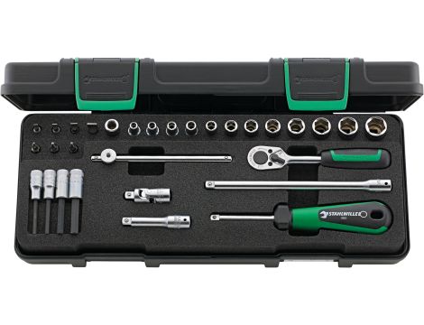 STAHLWILLE - 40/23/7 1/4 Komplet kluczy nasadowych 40/23/7 30 szt. - 96011134