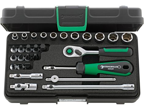 STAHLWILLE - 40/23/6QR 1/4 Komplet kluczy nasadowych 40/23/6QR 29 szt. - 96011137