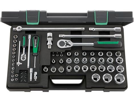 STAHLWILLE - 86TX TORX® 1/4, 1/2 Komplet kluczy nasadowych TORX 86TX TORX® 63 szt. - 96013702