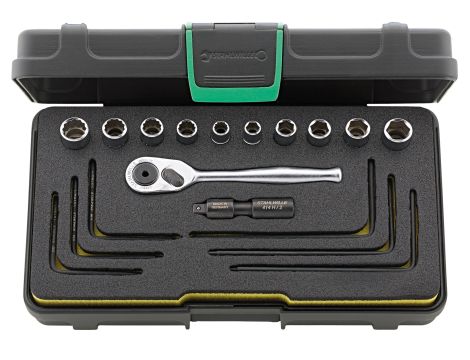 STAHLWILLE - 40a/40aD/16/2 1/4 Zestaw kluczy nasadowych Hi-Lok 40a/40aD/16/2 18 szt. - 96016304