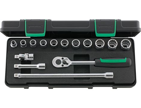 STAHLWILLE - 45/11/4 3/8 Komplet kluczy nasadowych 45/11/4 15 szt. - 96021109