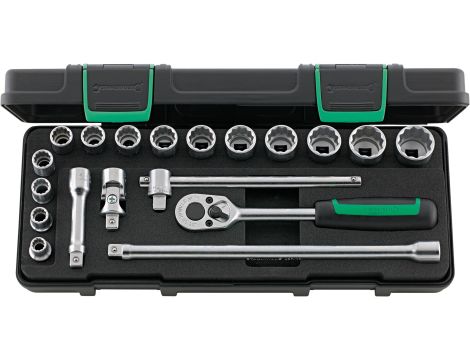 STAHLWILLE - 45/14/5I 3/8 Komplet kluczy nasadowych 45/14/5I 19 szt. - 96024132