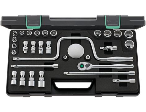 STAHLWILLE - 45a/22/8QR SG 3/8 Komplet kluczy nasadowych 45a/22/8QR SG 30 szt. - 96025207