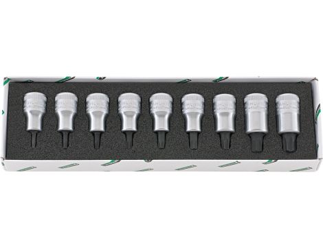 STAHLWILLE - 54TX/9 TORX® Zestaw nasadek wkrętakowych 54TX/9 TORX® 9 szt. - 96031004