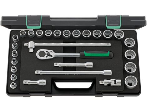 STAHLWILLE - 50/22/6 1/2 Komplet kluczy nasadowych 50/22/6 28 szt. - 96031407