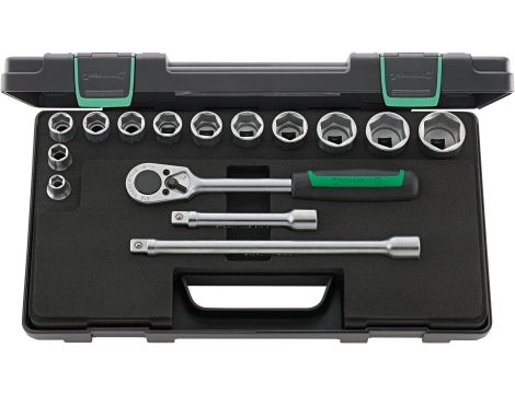 STAHLWILLE - 52/12/3 1/2 Komplet kluczy nasadowych 52/12/3 15 szt. - 96031436