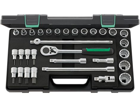 STAHLWILLE - 50/54/25/6 1/2 Komplet kluczy nasadowych 50/54/25/6 31 szt. - 96031439