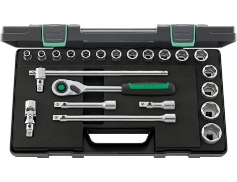 STAHLWILLE - 52/16/6QR 1/2 Komplet kluczy nasadowych 52/16/6QR 22 szt. - 96031480