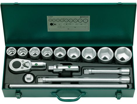 STAHLWILLE - 55/9/6 3/4 Komplet kluczy nasadowych 55/9/6 15 szt. - 96050103