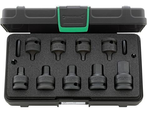 STAHLWILLE - 54IMP/9 Zestaw nasadek IMPACT INHEX 1/2 " 13 szt. - 96231501