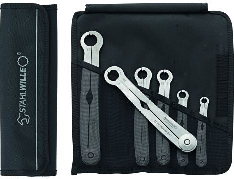 STAHLWILLE - FastRatch 240/6 Zestaw kluczy z grzechotką FastRatch FastRatch 240/6 8-19 6 szt. - 96411006
