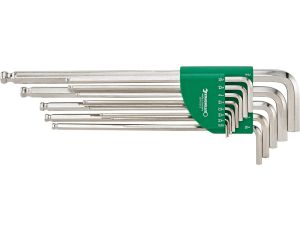 STAHLWILLE - 10767a/13 Zestaw kluczy trzpieniowych L z kulistą końcówką 10767a/13 Zakres 0,05-3/8 13 szt. - 96435700