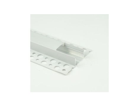 Profil GNS02 natynkowy biały + klosz mleczny 2m