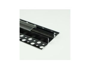 Profil GNS02 natynkowy czarny + klosz transp. 2m