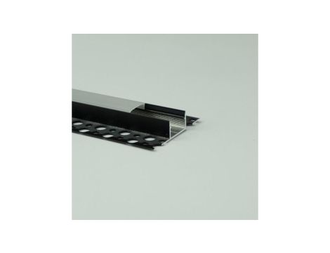 Profil GNS01 natynkowy czarny + klosz mleczny 1m