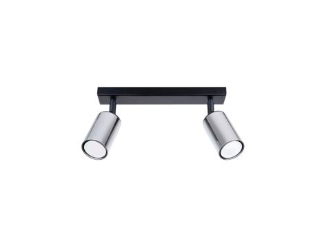 Plafon WINX 2 czarny/chrom