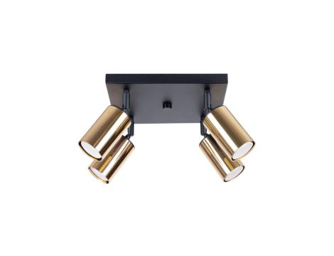 Plafon WINX 4 czarny/złoty