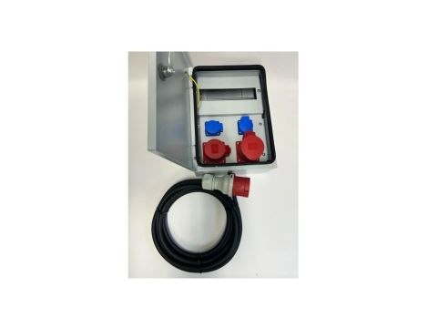 Metalowa rozdzielnica ścienna CEE 32A 16A 2x230V z kablem 5m IP54 94H-1