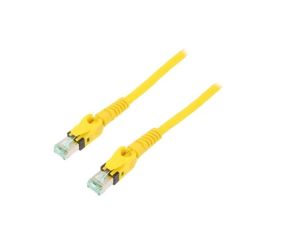 09488484745050 Patch cord S/FTP 6a linka Cu PUR żółty 5m 27AWG Żyły: 8
