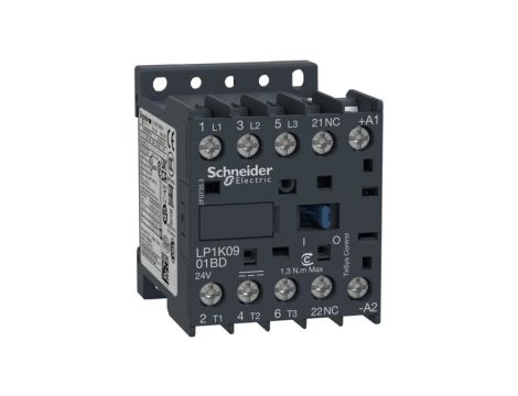 LP1K0901FD Stycznik 3-biegunowy NO x3 Styki pomocnicze NC, 110VDC, 9A