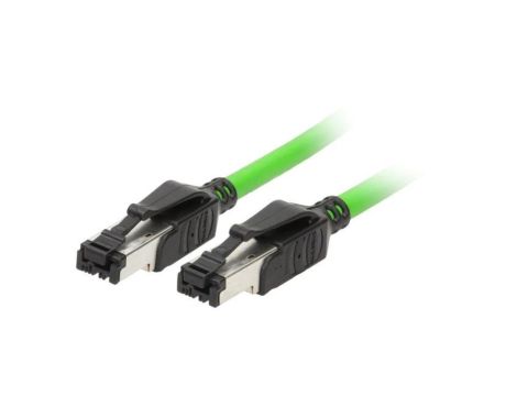 Patch cord SF/UTP 5 drut Cu PVC zielony 3m 22AWG Żyły: 4 09457710025