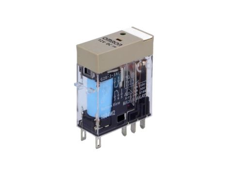 Przekaźnik: elektromagnetyczny DPDT Ucewki: 12VDC 5A/250VAC G2R-2-SN 12VDC (S)