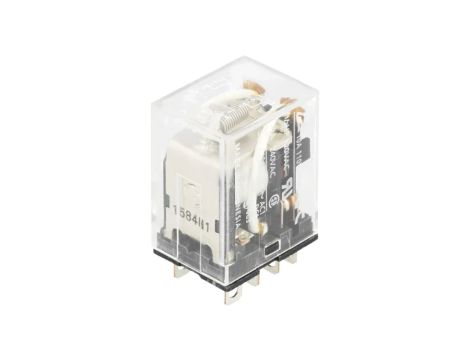 LY2-12AC Przekaźnik: elektromagnetyczny DPDT Ucewki: 12VAC 10A/110VAC