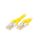 Patch cord SF/UTP 5e linka Cu LSZH,PUR żółty 0,4m 26AWG 09474747003