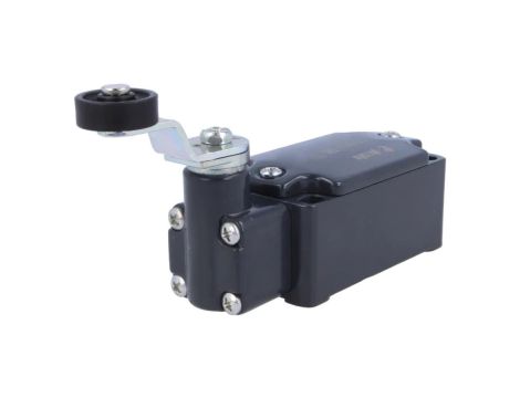 FD557 Wyłącznik krańcowy dźwignia R 43mm, rolka z tworzywa Ø20mm