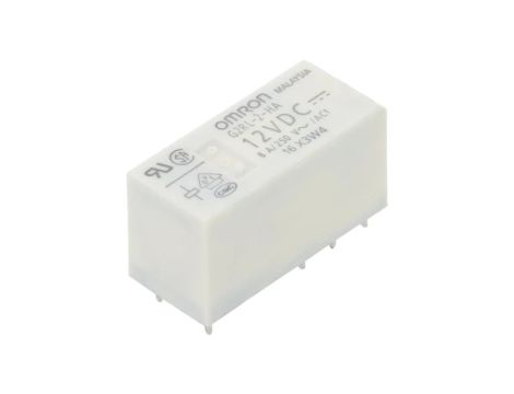 G2RL-2-HA-DC12 Przekaźnik: elektromagnetyczny DPDT Ucewki: 12VDC 8A/250VAC